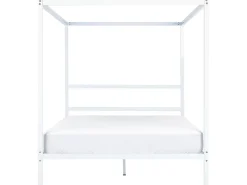 Clearance Łóżko z baldachimem Metal LESTARDS 160 x 200 cm Łóżka Metalowe|Łóżka Podwójne