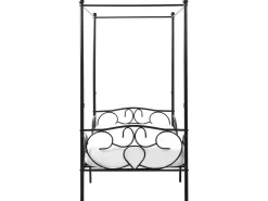 Online Łóżko z baldachimem Metal SORMERY 90 x 200 cm Łóżka Metalowe|Łóżka Pojedyncze