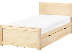 Discount DAUPHIN Drewno sosnowe Jasno 90 x 200 cm Wszystkie Łóżka|Łóżka Z Pojemnikiem