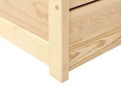 Outlet OLENDON Drewno sosnowe Jasno 160 x 200 cm Łóżka Podwójne|Łóżka Z Pojemnikiem