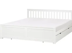 Outlet OLENDON Drewno sosnowe 180 x 200 cm Łóżka Podwójne|Łóżka Z Pojemnikiem