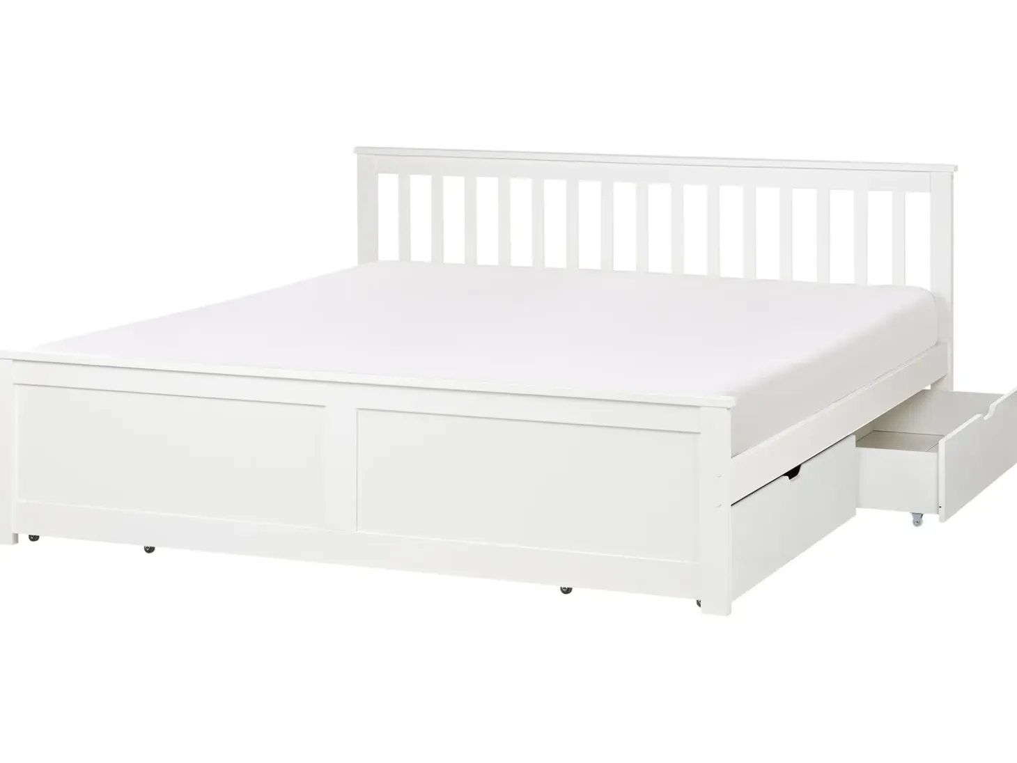 Outlet OLENDON Drewno sosnowe 180 x 200 cm Łóżka Podwójne|Łóżka Z Pojemnikiem
