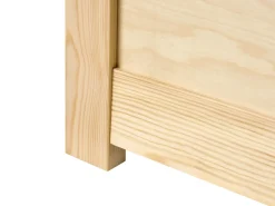 Clearance DAUPHIN Drewno sosnowe Jasno 180 x 200 cm Łóżka Podwójne|Łóżka Z Pojemnikiem