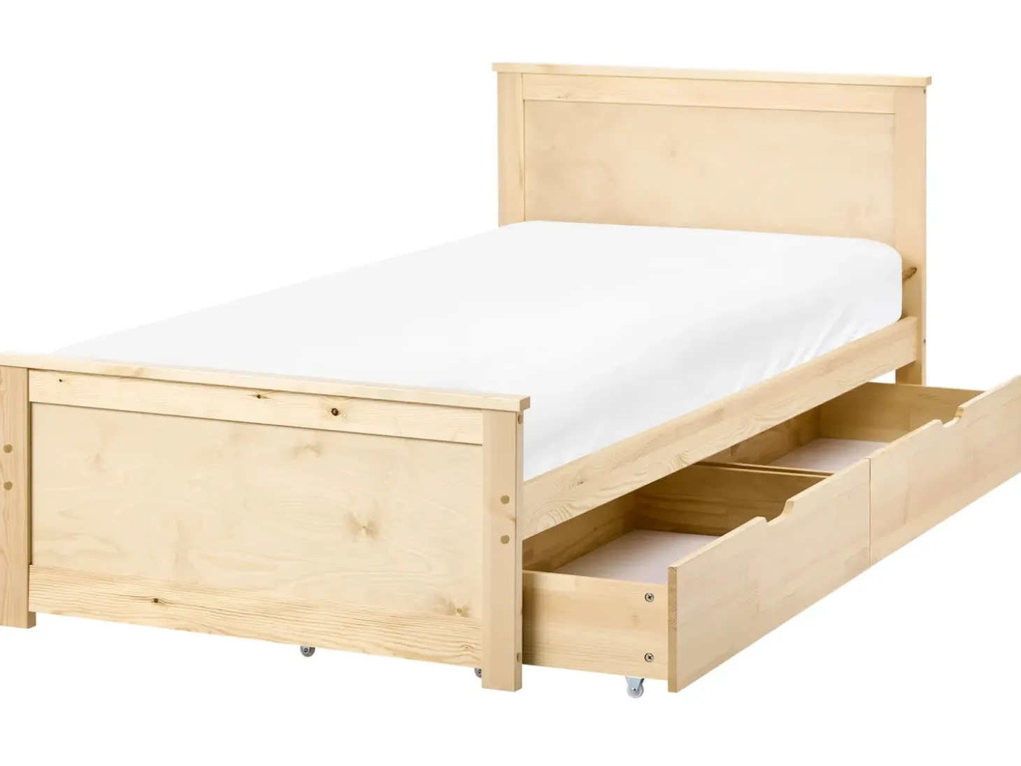 Discount DAUPHIN Drewno sosnowe Jasno 90 x 200 cm Wszystkie Łóżka|Łóżka Z Pojemnikiem