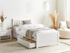 Online OLENDON Drewno sosnowe 90 x 200 cm Dzieci Łóżka Z Pojemnikiem|Łóżka Pojedyncze