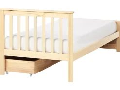 Sale OLENDON Drewno sosnowe Jasno 90 x 200 cm Dzieci Łóżka Z Pojemnikiem|Łóżka Pojedyncze