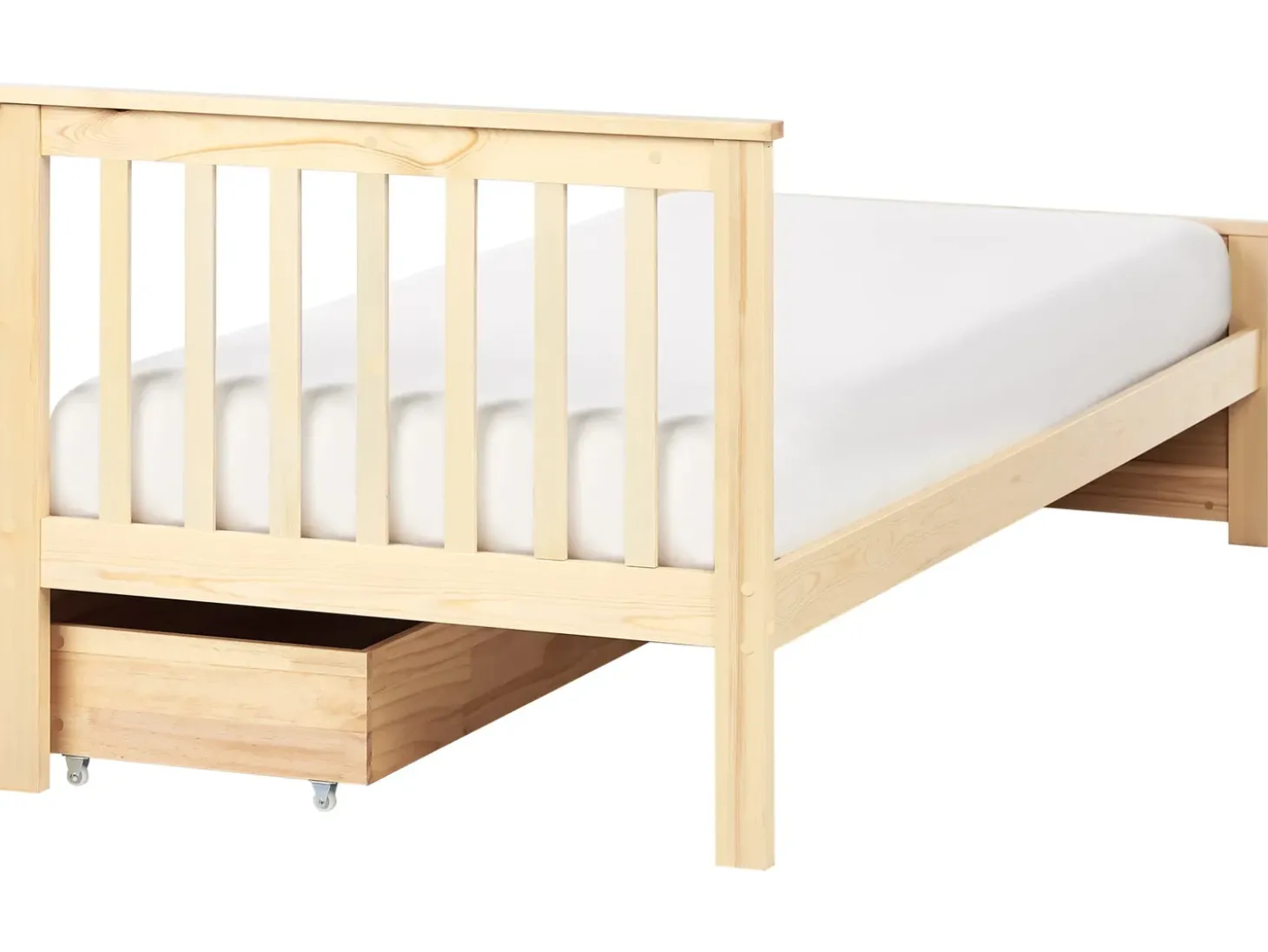 Sale OLENDON Drewno sosnowe Jasno 90 x 200 cm Dzieci Łóżka Z Pojemnikiem|Łóżka Pojedyncze