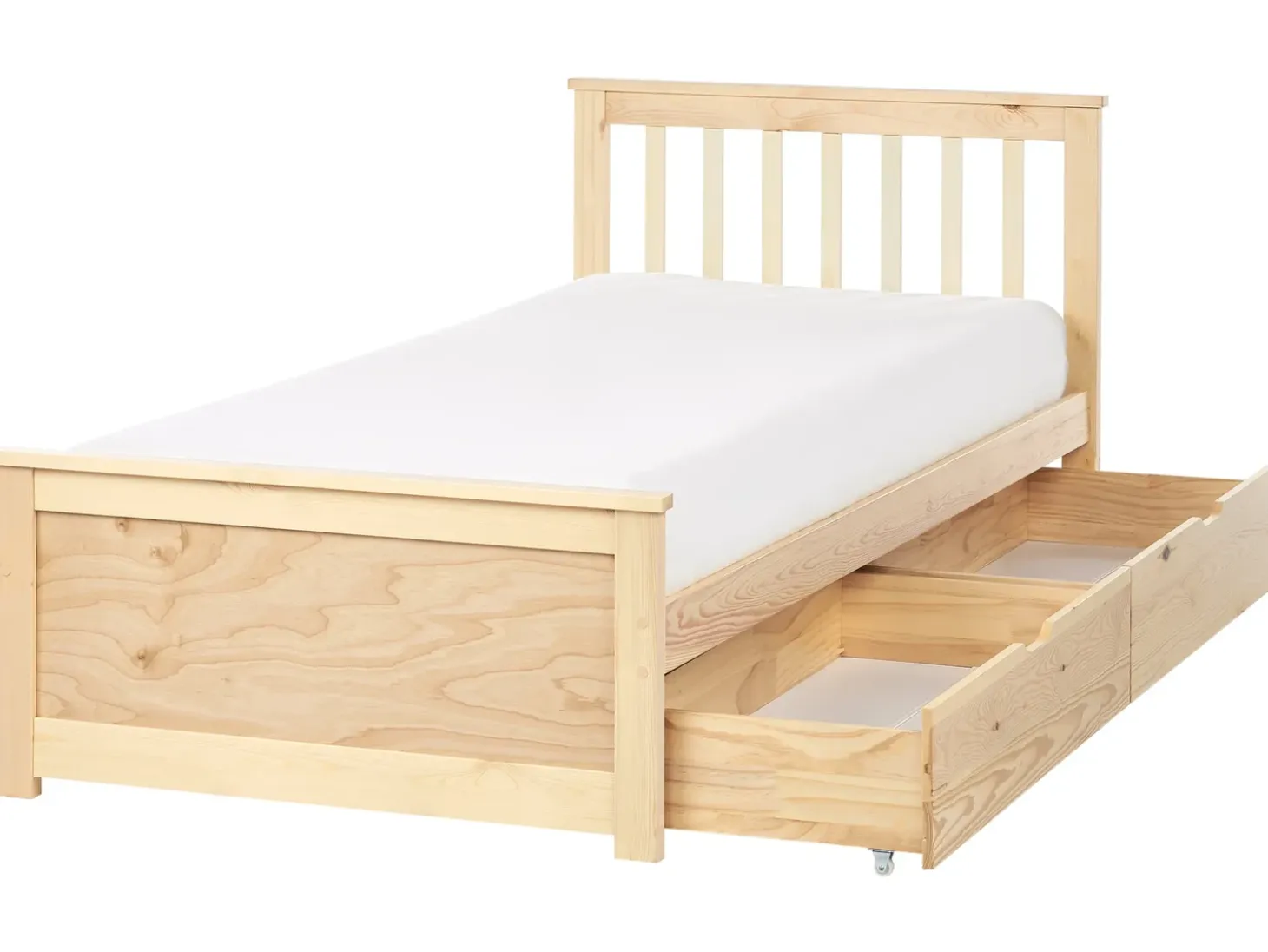 Sale OLENDON Drewno sosnowe Jasno 90 x 200 cm Dzieci Łóżka Z Pojemnikiem|Łóżka Pojedyncze