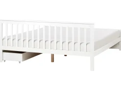 Online OLENDON Drewno sosnowe 180 x 200 cm Łóżka Podwójne|Łóżka Z Pojemnikiem