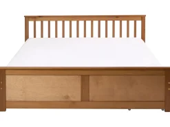 Clearance OLENDON Drewno sosnowe 180 x 200 cm Łóżka Podwójne|Łóżka Z Pojemnikiem