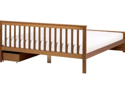 Clearance OLENDON Drewno sosnowe 180 x 200 cm Łóżka Podwójne|Łóżka Z Pojemnikiem