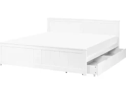 Clearance SABRAN Drewno sosnowe 180 x 200 cm Łóżka Podwójne|Łóżka Z Pojemnikiem