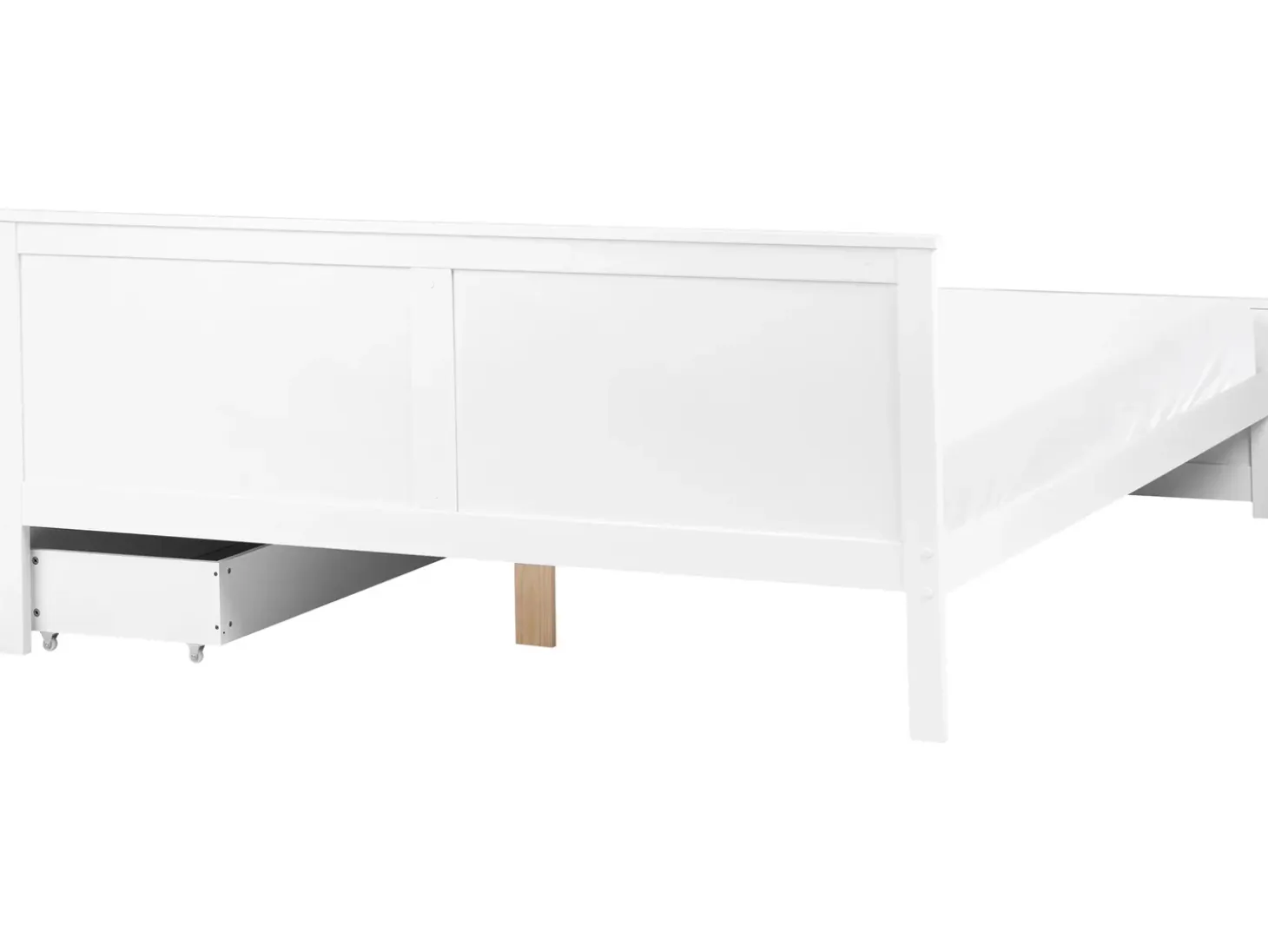 Clearance SABRAN Drewno sosnowe 180 x 200 cm Łóżka Podwójne|Łóżka Z Pojemnikiem