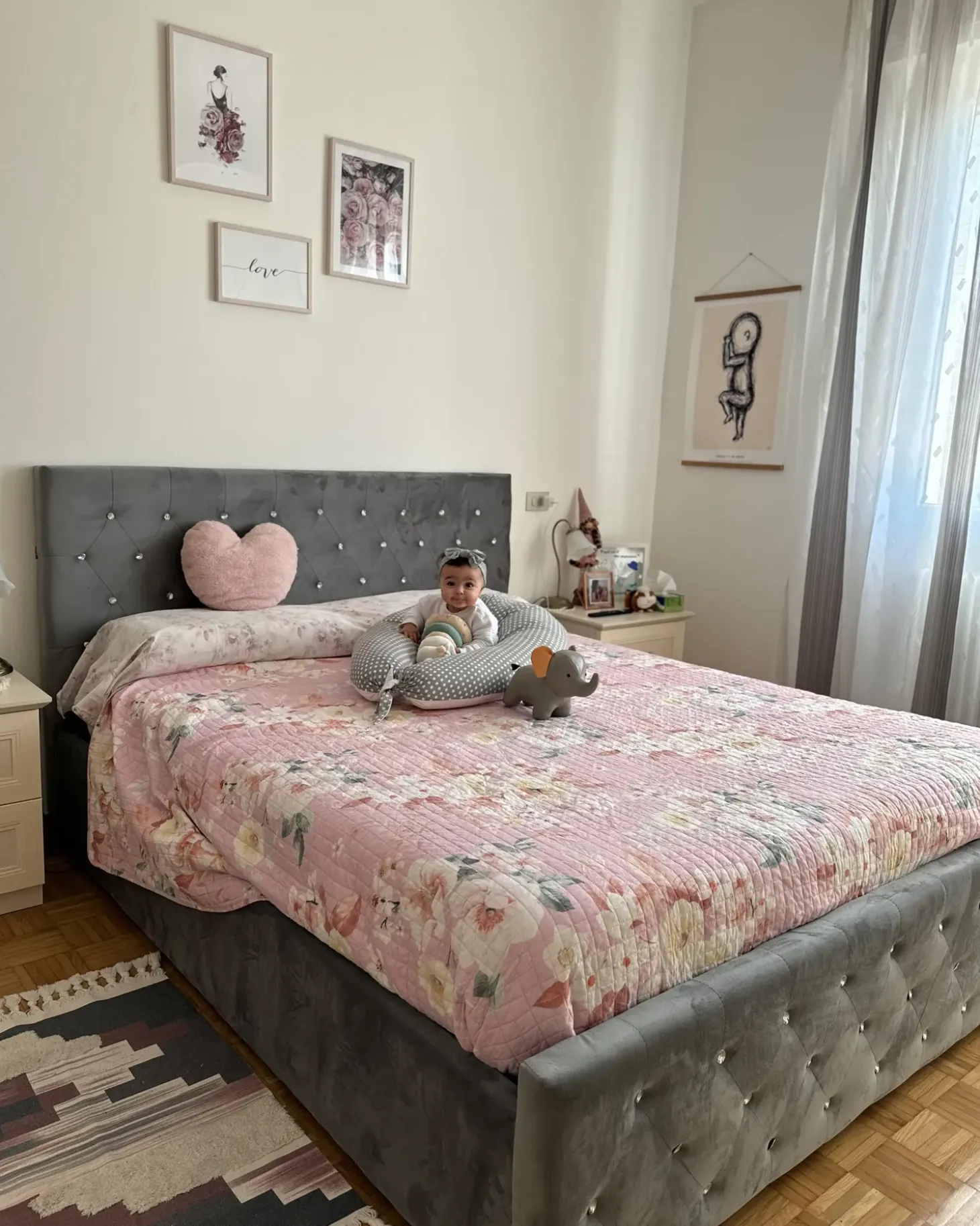 Łóżko z pojemnikiem AMIENS Welur 160 x 200 cm Łóżka Tapicerowane|Łóżka Podwójne