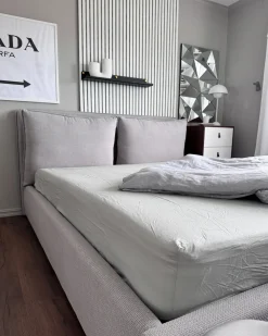 Discount BAJONNA Jasno 180 x 200 cm Łóżka Tapicerowane|Łóżka Podwójne