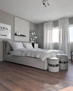 Discount BAJONNA Jasno 180 x 200 cm Łóżka Tapicerowane|Łóżka Podwójne
