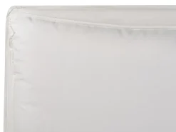 Sale BAJONNA Welur Złamana biel 180 x 200 cm Łóżka Tapicerowane|Łóżka Podwójne