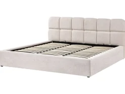 Outlet Łóżko z pojemnikiem BASTON Jasno 180 x 200 cm Łóżka Tapicerowane|Łóżka Podwójne