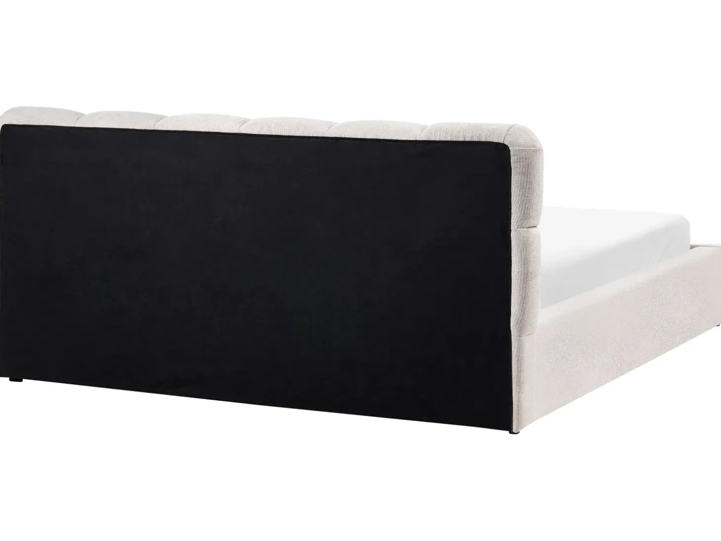 Outlet Łóżko z pojemnikiem BASTON Jasno 180 x 200 cm Łóżka Tapicerowane|Łóżka Podwójne