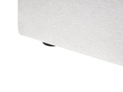 Clearance Łóżko z pojemnikiem BASTON Złamana biel 180 x 200 cm Łóżka Tapicerowane|Łóżka Podwójne