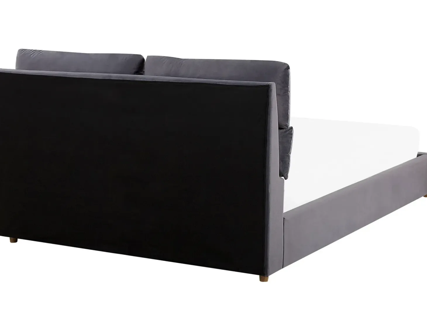 Outlet Łóżko z pojemnikiem BATILLY Welur 180 x 200 cm Łóżka Tapicerowane|Łóżka Podwójne
