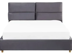 Outlet Łóżko z pojemnikiem BATILLY Welur 180 x 200 cm Łóżka Tapicerowane|Łóżka Podwójne
