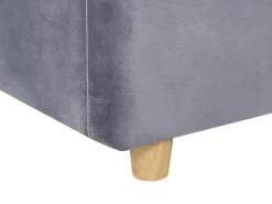 Outlet Łóżko z pojemnikiem BATILLY Welur 180 x 200 cm Łóżka Tapicerowane|Łóżka Podwójne