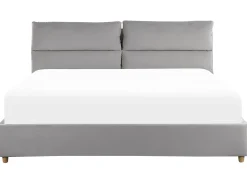 Hot Łóżko z pojemnikiem BATILLY Welur Jasno 180 x 200 cm Łóżka Tapicerowane|Łóżka Podwójne