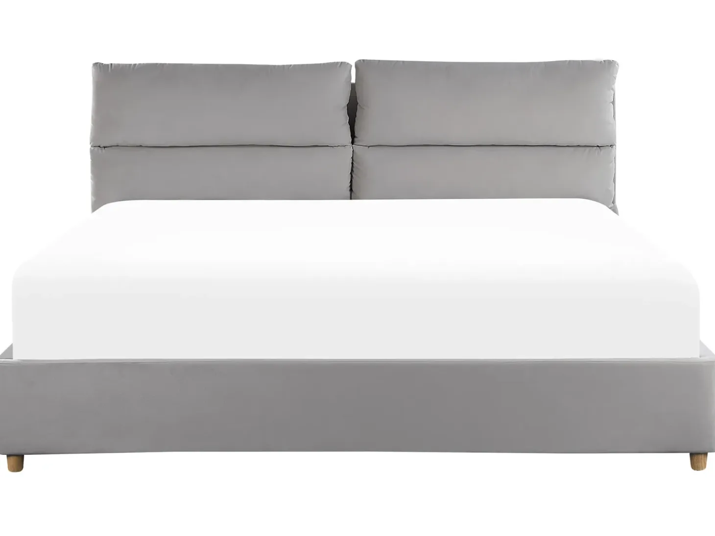 Hot Łóżko z pojemnikiem BATILLY Welur Jasno 180 x 200 cm Łóżka Tapicerowane|Łóżka Podwójne