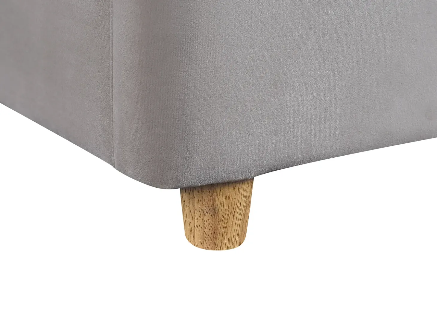 Hot Łóżko z pojemnikiem BATILLY Welur Jasno 180 x 200 cm Łóżka Tapicerowane|Łóżka Podwójne