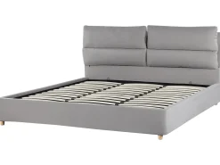 Hot Łóżko z pojemnikiem BATILLY Welur Jasno 180 x 200 cm Łóżka Tapicerowane|Łóżka Podwójne