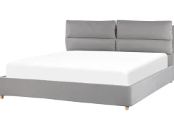 Hot Łóżko z pojemnikiem BATILLY Welur Jasno 180 x 200 cm Łóżka Tapicerowane|Łóżka Podwójne