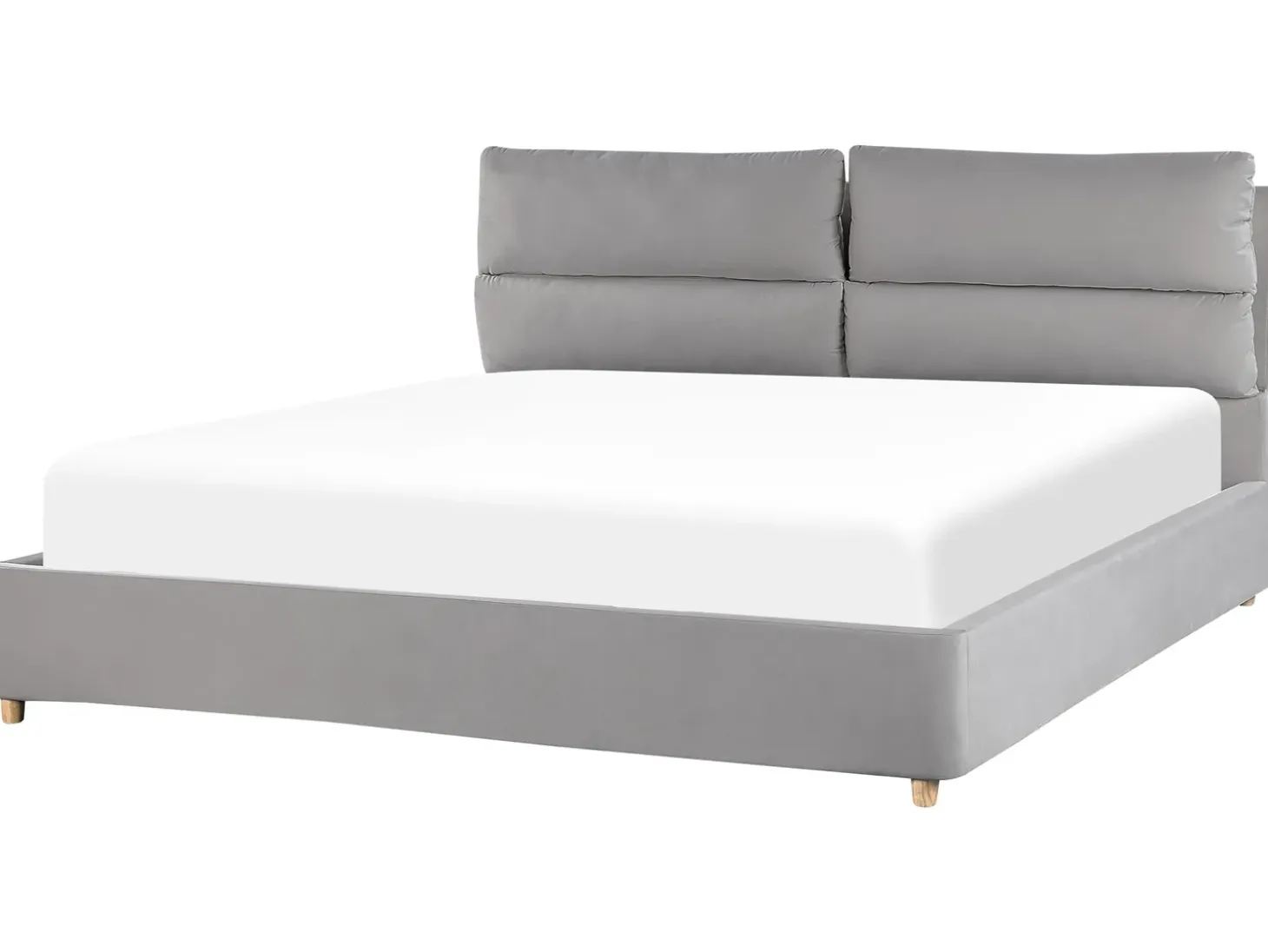 Hot Łóżko z pojemnikiem BATILLY Welur Jasno 180 x 200 cm Łóżka Tapicerowane|Łóżka Podwójne