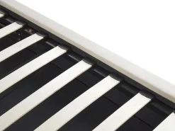 Outlet Łóżko z pojemnikiem BATILLY Welur Jasno 180 x 200 cm Łóżka Tapicerowane|Łóżka Podwójne