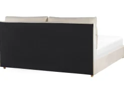 Outlet Łóżko z pojemnikiem BATILLY Welur Jasno 180 x 200 cm Łóżka Tapicerowane|Łóżka Podwójne