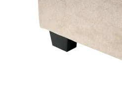 Discount Łóżko z pojemnikiem BERNAY Beżowoszary 180 x 200 cm Łóżka Tapicerowane|Łóżka Podwójne