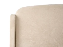 Discount Łóżko z pojemnikiem BERNAY Beżowoszary 180 x 200 cm Łóżka Tapicerowane|Łóżka Podwójne