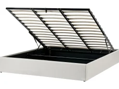 Online Łóżko z pojemnikiem bez zagłówka DINAN Jasno 180 x 200 cm Łóżka Tapicerowane|Łóżka Podwójne
