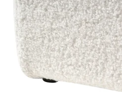 Clearance Łóżko z pojemnikiem bez zagłówka DINAN Boucle Złamana biel 160 x 200 cm Łóżka Tapicerowane|Łóżka Podwójne