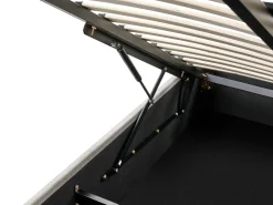 Best Łóżko z pojemnikiem bez zagłówka DINAN Jasno 180 x 200 cm Łóżka Tapicerowane|Łóżka Podwójne