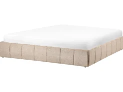 Discount Łóżko z pojemnikiem bez zagłówka GENAS Beżowy 180 x 200 cm Łóżka Tapicerowane|Łóżka Podwójne