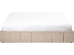 Discount Łóżko z pojemnikiem bez zagłówka GENAS Beżowy 180 x 200 cm Łóżka Tapicerowane|Łóżka Podwójne