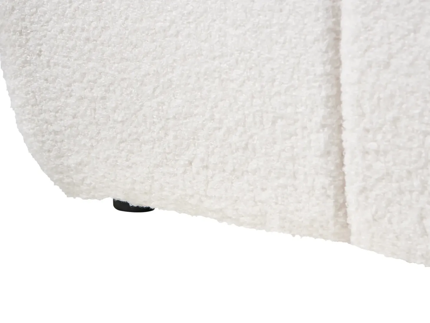 Hot Łóżko z pojemnikiem bez zagłówka GENAS Boucle Złamana biel 180 x 200 cm Łóżka Tapicerowane|Łóżka Podwójne