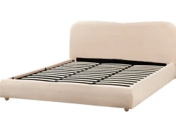 Best Łóżko z pojemnikiem BLAGNAC Boucle 180 x 200 cm Łóżka Tapicerowane|Łóżka Podwójne