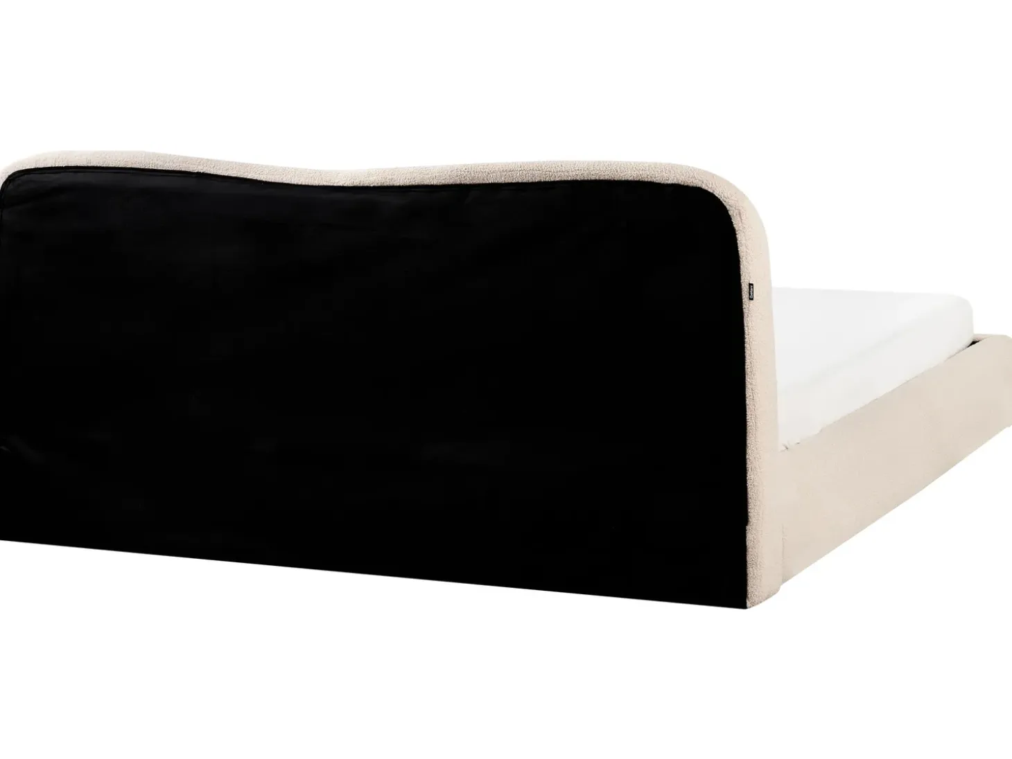 Clearance Łóżko z pojemnikiem BLAGNAC Boucle Jasno 180 x 200 cm Łóżka Tapicerowane|Łóżka Podwójne