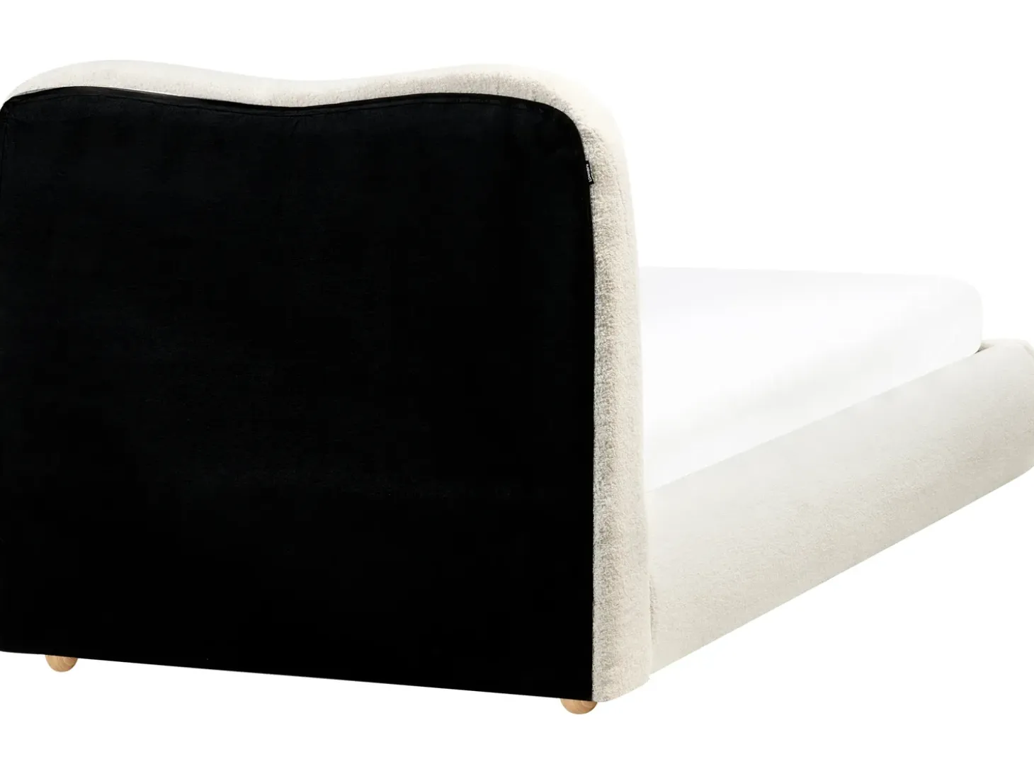 Clearance Łóżko z pojemnikiem BLAGNAC Boucle Złamana biel 90 x 200 cm Łóżka Tapicerowane|Łóżka Z Pojemnikiem