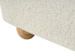 Clearance Łóżko z pojemnikiem BLAGNAC Boucle Złamana biel 90 x 200 cm Łóżka Tapicerowane|Łóżka Z Pojemnikiem
