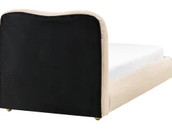 Discount Łóżko z pojemnikiem BLAGNAC Boucle Jasnobeżowy 90 x 200 cm Łóżka Tapicerowane|Łóżka Z Pojemnikiem