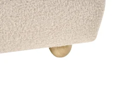 Discount Łóżko z pojemnikiem BLAGNAC Boucle Jasnobeżowy 90 x 200 cm Łóżka Tapicerowane|Łóżka Z Pojemnikiem