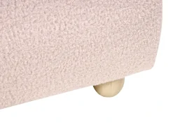 Łóżko z pojemnikiem BLAGNAC Boucle Różowy 90 x 200 cm Łóżka Tapicerowane|Łóżka Z Pojemnikiem